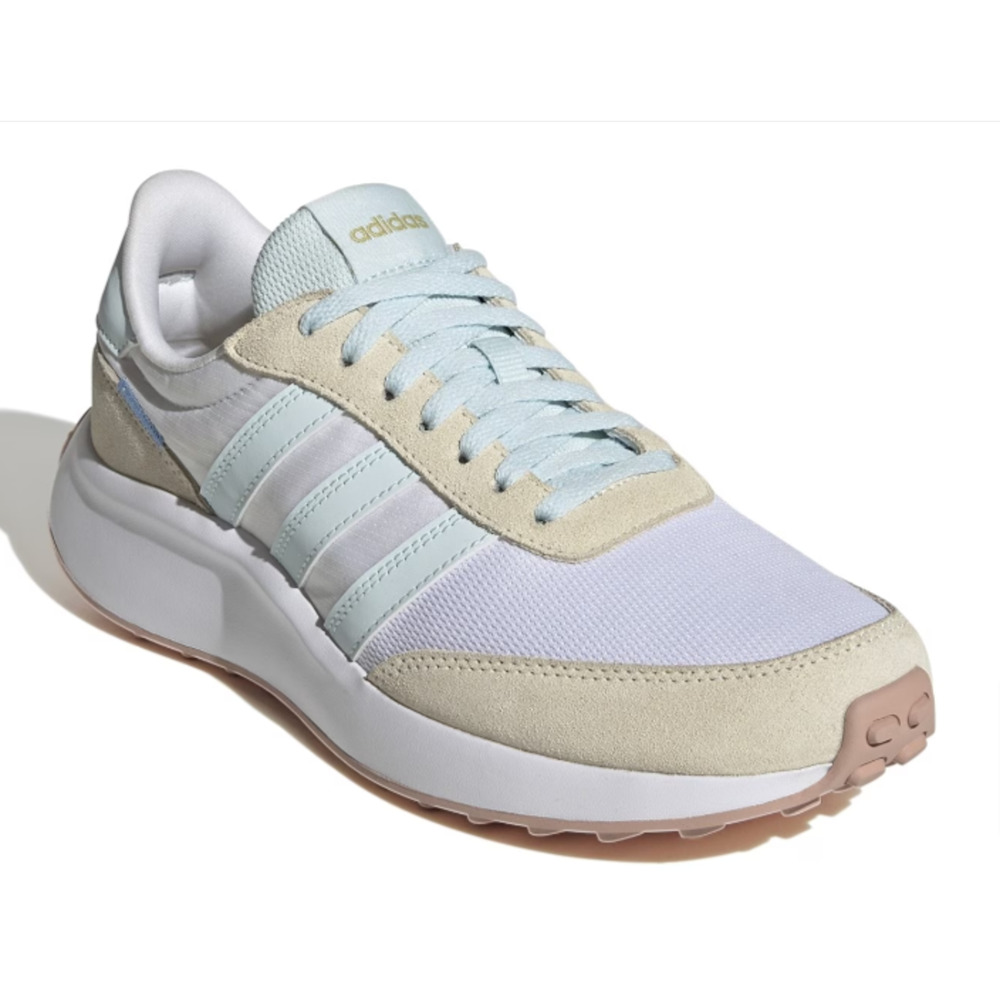 adidas Run 70s Running Shoes, Women's Size 10 M, White/Blue MSRP $59. Never worn